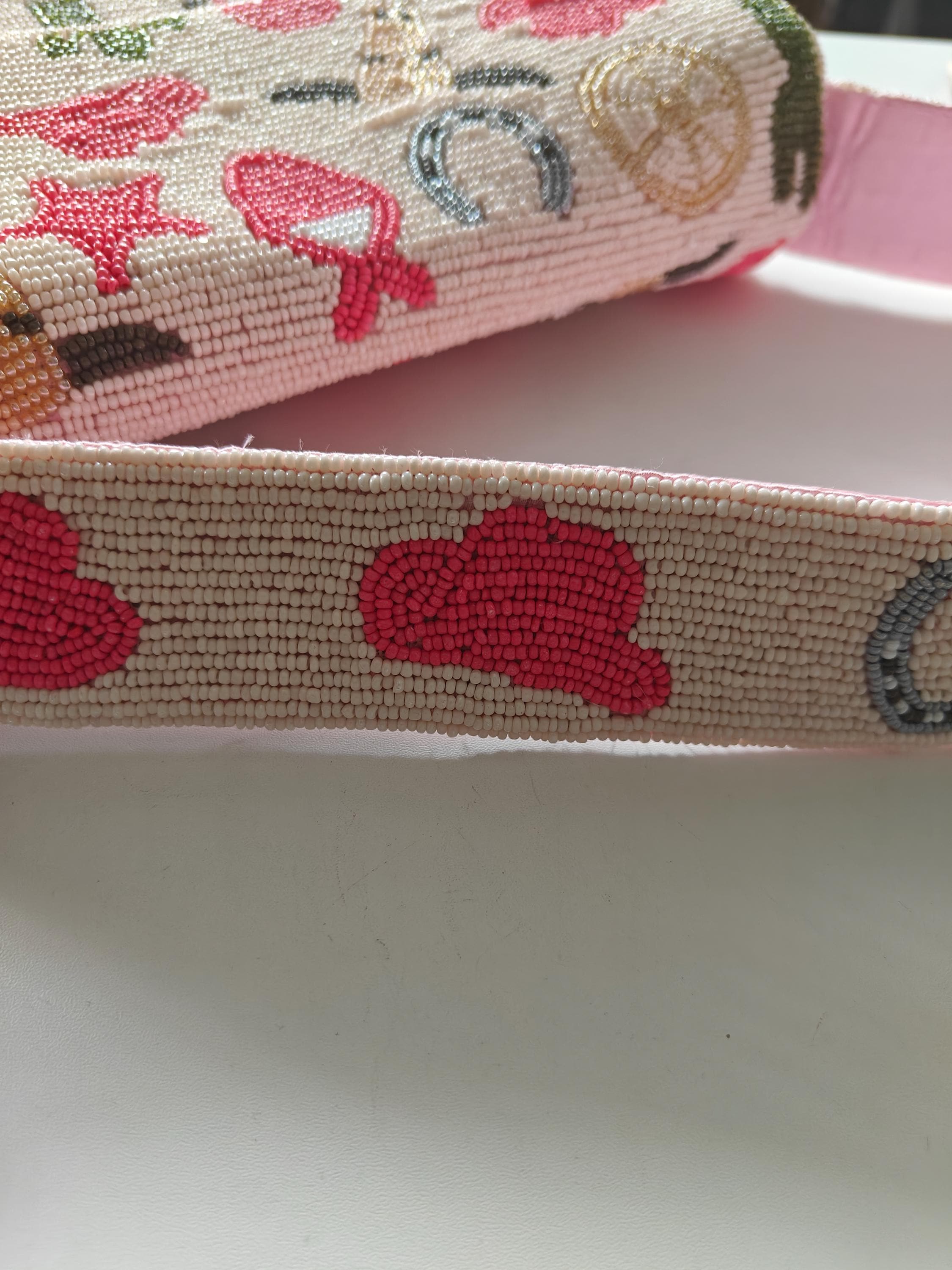 Pink Cowgirl Beaded Bag | Western Rodeo Shoulder Purse view 7