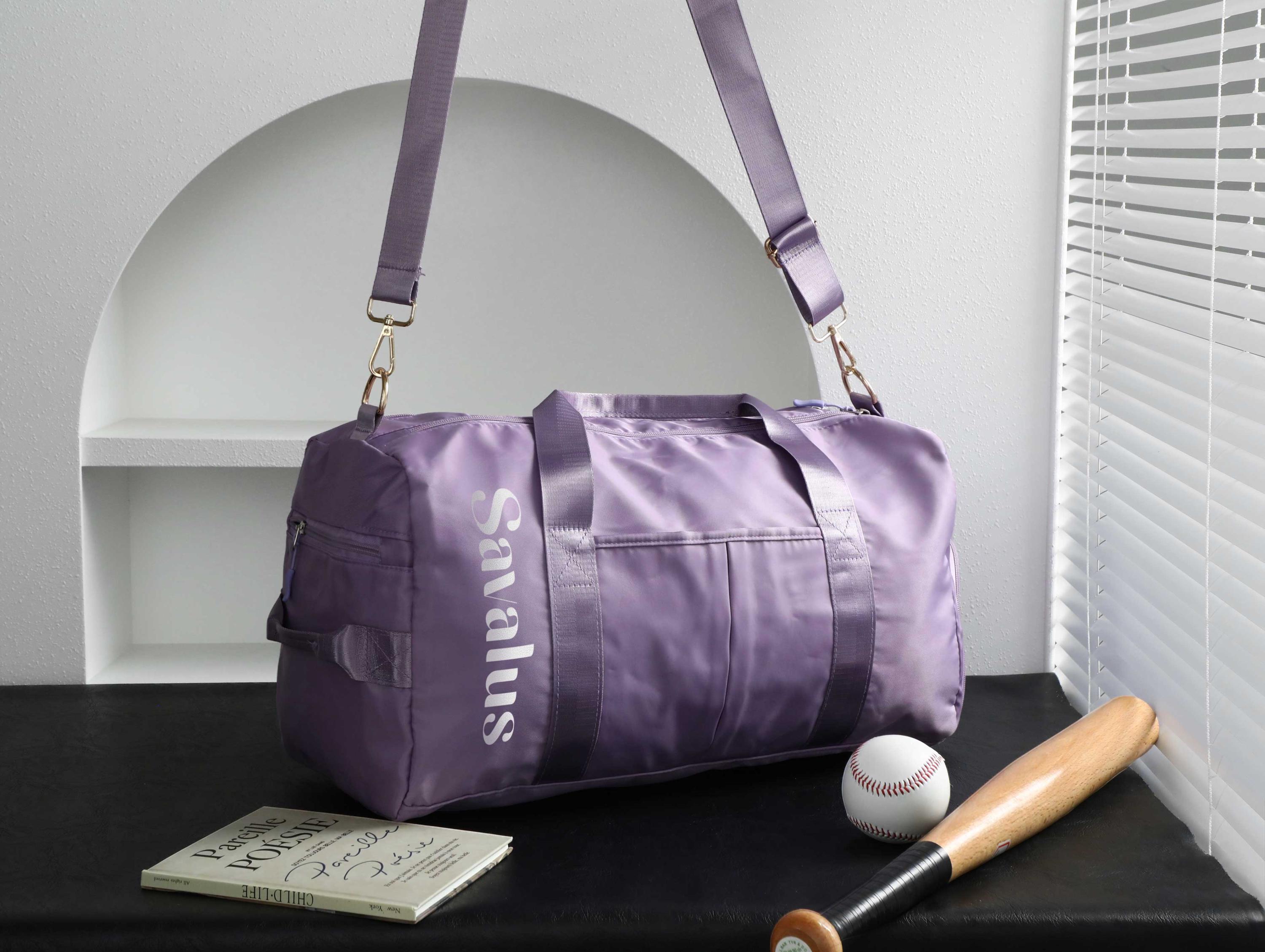 Personalized Gym Duffel Bag|custom Yoga Travel Bag|weekend Overnight Bag|sport Workout Bag for Women|custom Name Duffle Bag|large Travel Bag view 7