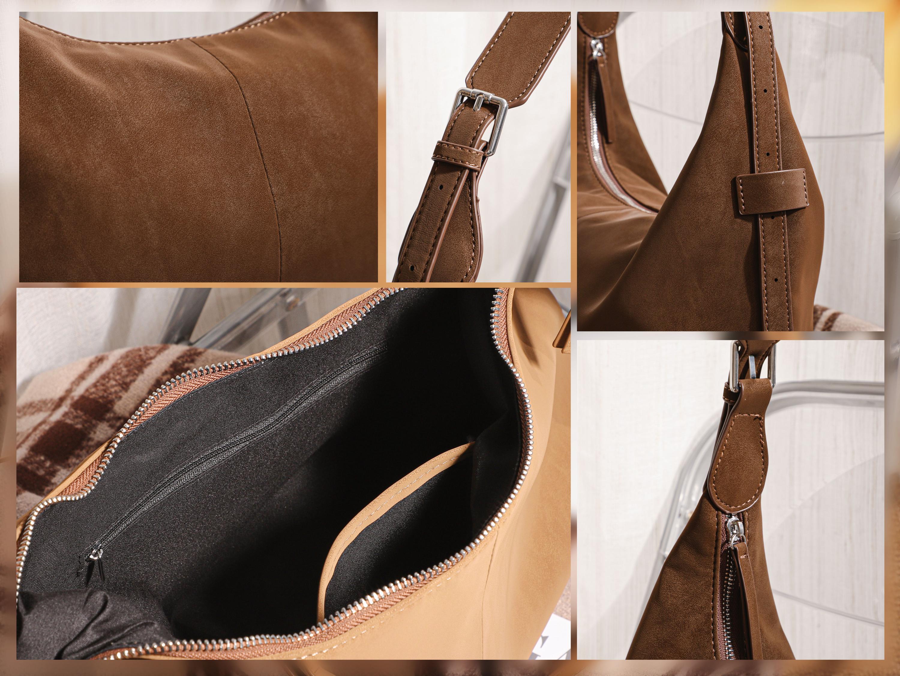 Suede Velvet Dumpling Bag, Retro Chic Shoulder Bag view 10