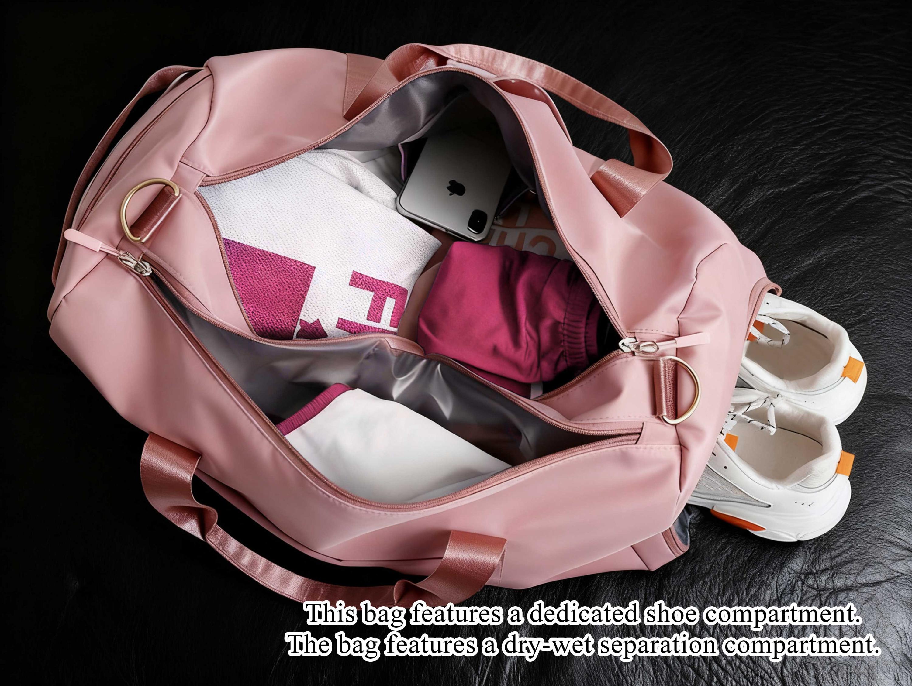 Personalized Gym Duffel Bag|custom Yoga Travel Bag|weekend Overnight Bag|sport Workout Bag for Women|custom Name Duffle Bag|large Travel Bag view 19