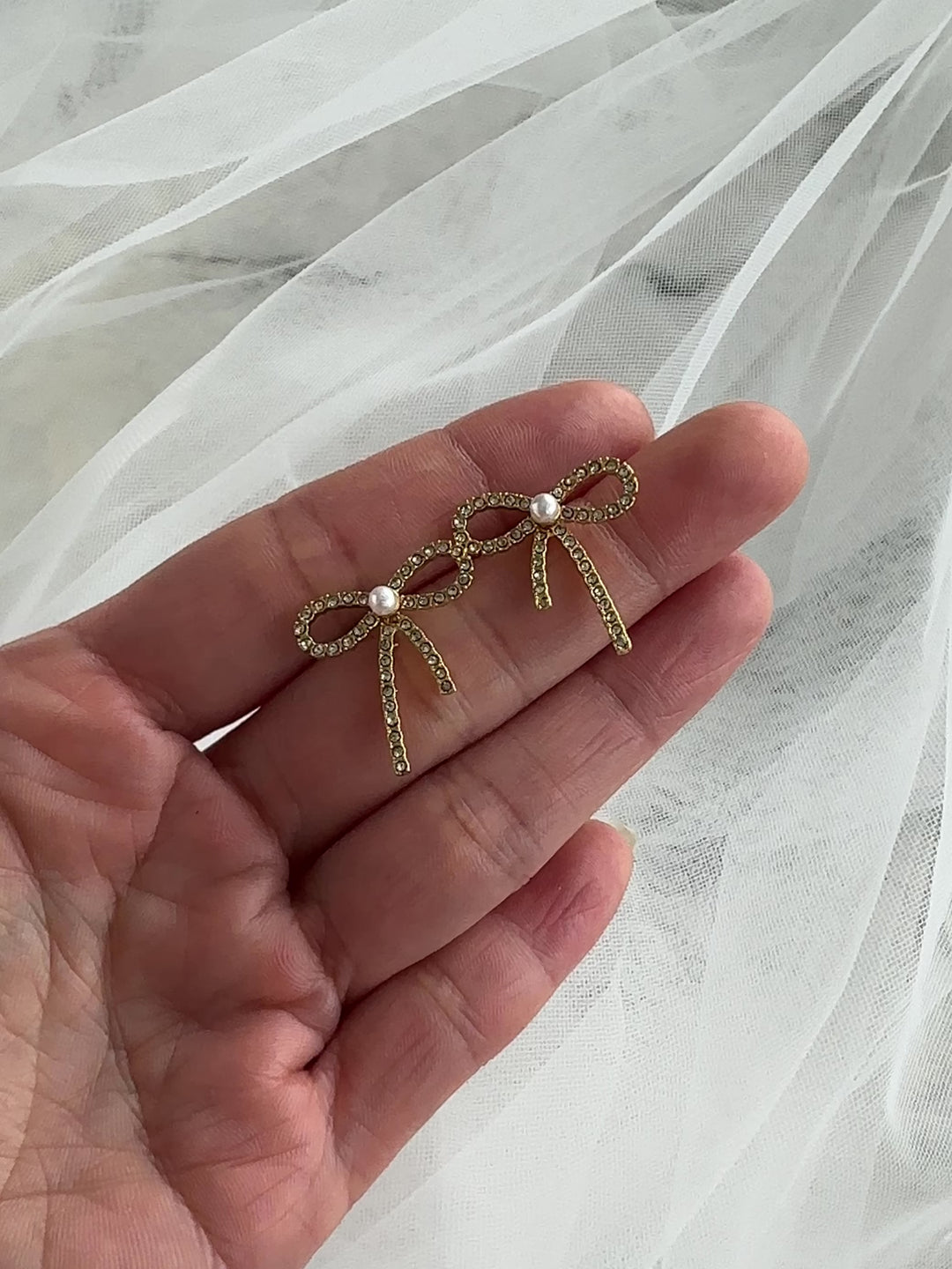 Elisajewels Lolita Bow Earrings - Gold