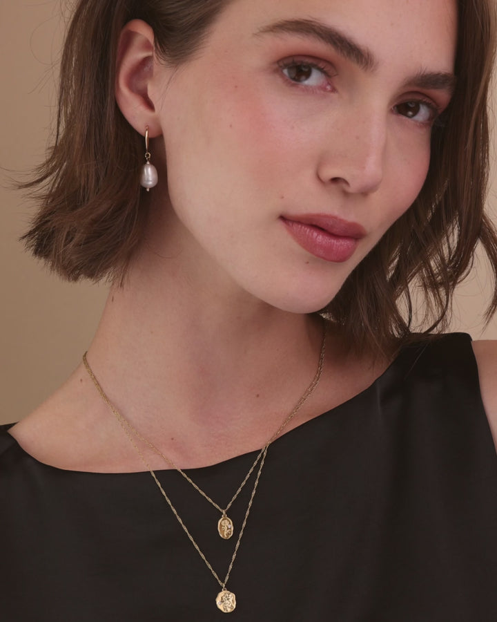 Elisajewels July Water Lily and October Marigold Birthflower Pendant Necklace