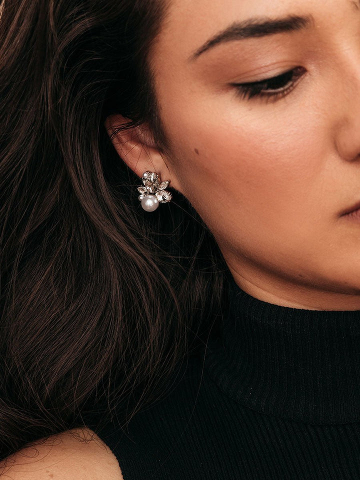 Elisajewels Bordeaux Stud Earrings