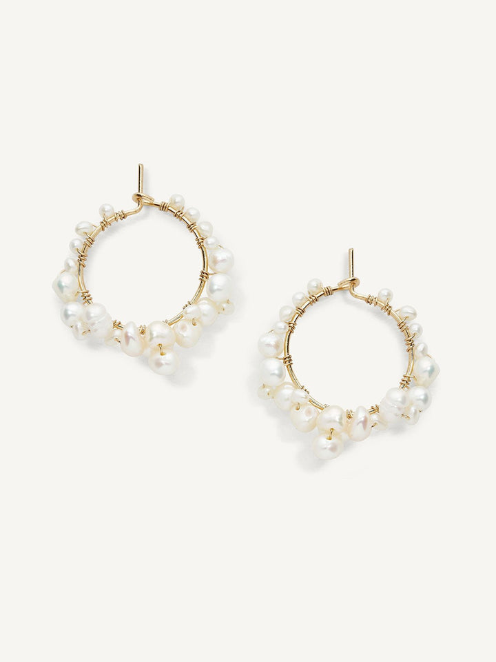 Elisajewels Mini Cruz Hoop Earrings