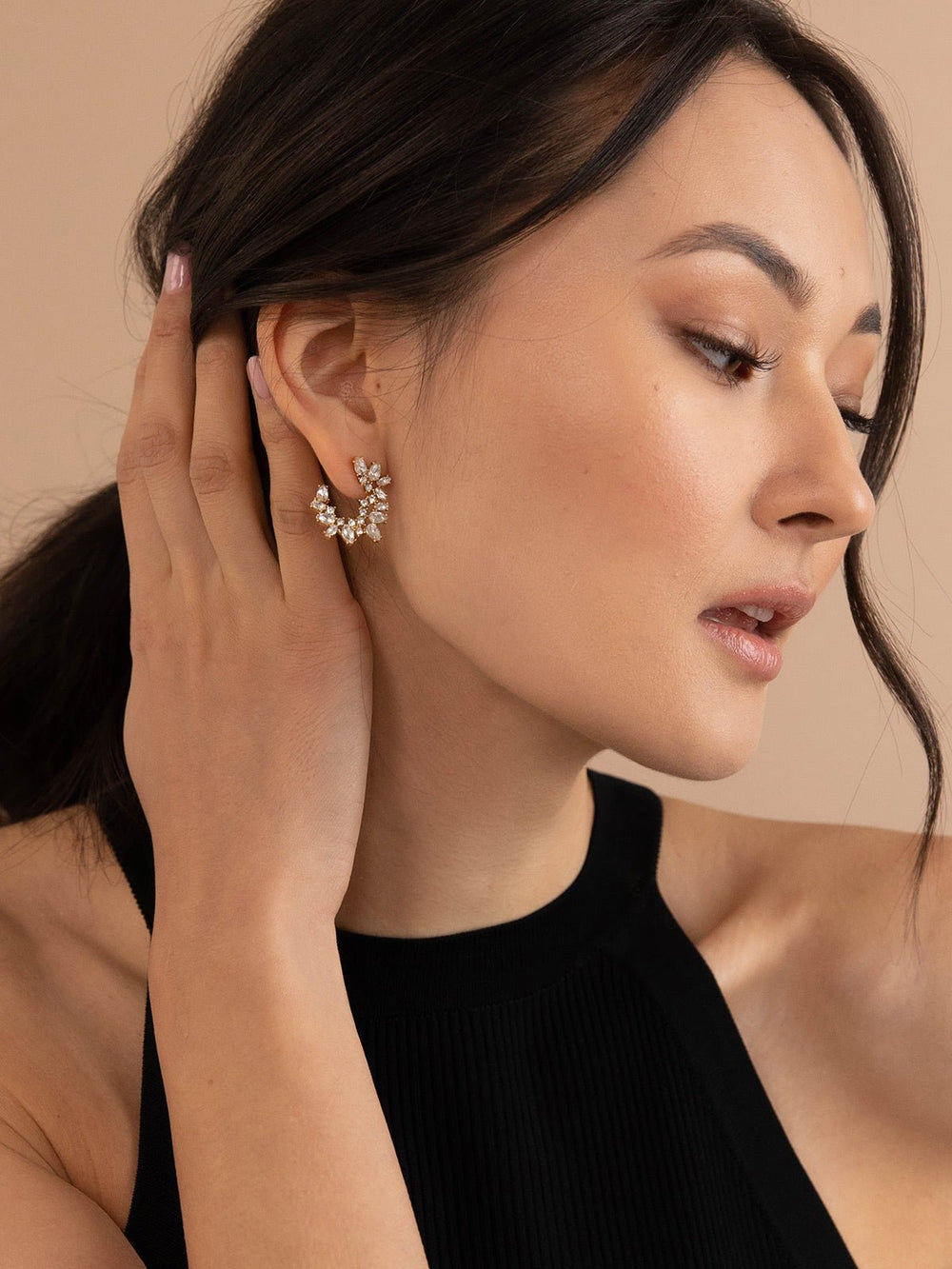 Elisajewels Lupe Crescent Studs