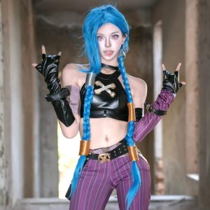 Jinx cosplay costume,Jinx,Jinx outfit,cosplay costume,Arcane Jinx,handmade costume,full cosplay set,anime cosplay outfit