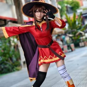Megumin cosplay costume,Megumin outfit，cosplay costume,handmade costume,full cosplay set,anime cosplay outfit